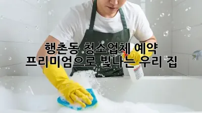 행촌동 청소업체 예약🧹✨: 프리미엄으로 빛나는 우리 집!